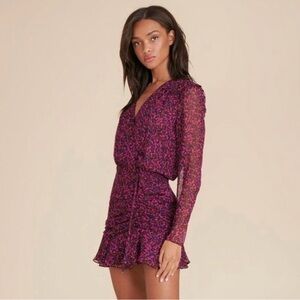 NWT Veronica Beard Anjali Dress in Pink Multi - Size 4